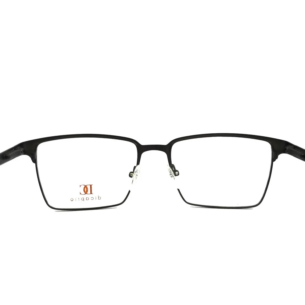 Dicaprio Eyeglasses Frames DC175 Gunmetal Rectangle Full Rim 53-17-140